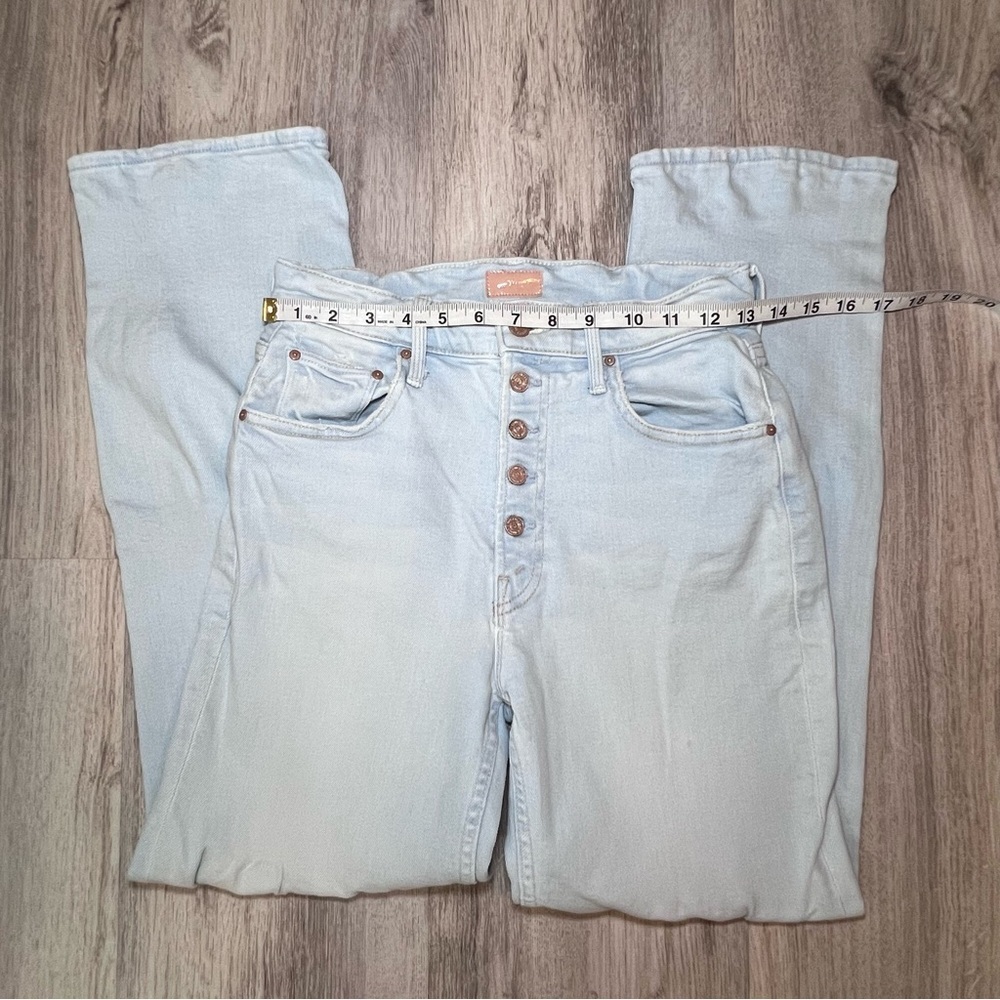 MOTHER The Pixie Tomcat Ankle Jeans in the "Pina Colada Paradise" Size 26 - Picture 7 of 15